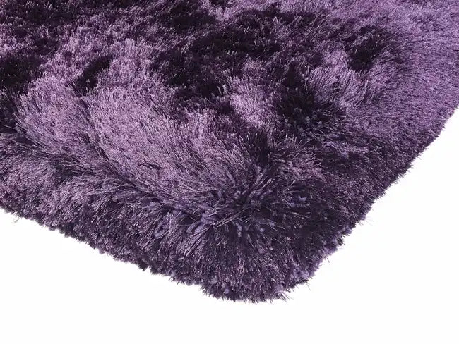 Asiatic plush plush purple Purple Living Room Shaggy Rug.