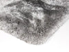 Asiatic plush plush silver Grey Living Room Shaggy Rug.