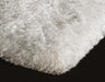 Asiatic plush plush white Ivory Living Room Shaggy Rug.