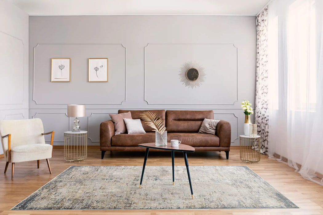 Concept Looms pollo poll101 silver grey Grey Living Room  Rug.