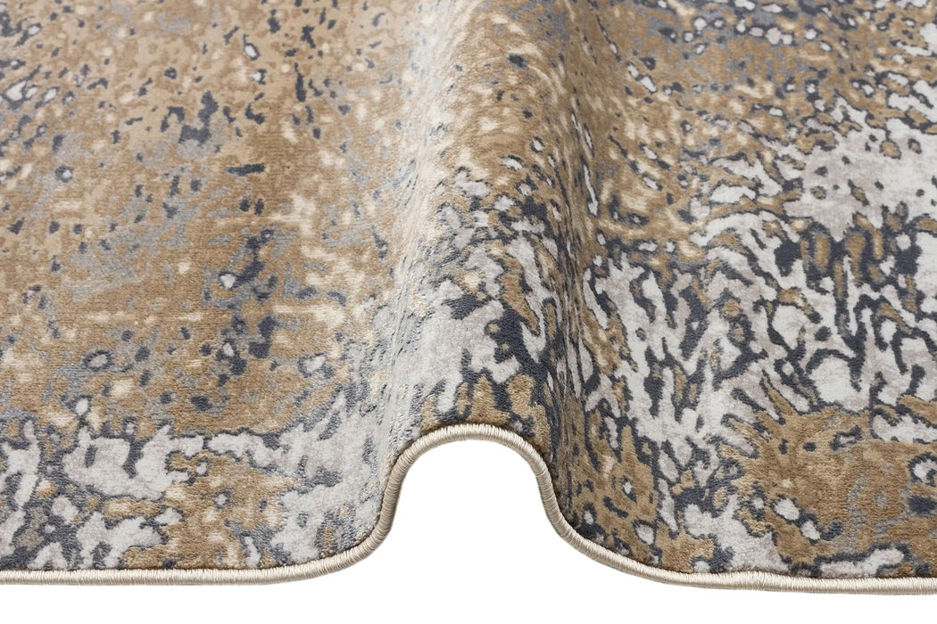 Concept Looms pollo poll109 taupe grey Brown, Grey Living Room  Rug.