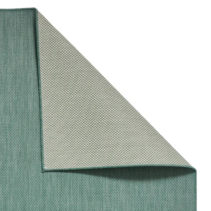 Think Rugs pop outdoors dark green Green Living Room Flat Weave Rug.