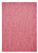 Think Rugs pop outdoors red Red Living Room Flat Weave Rug.