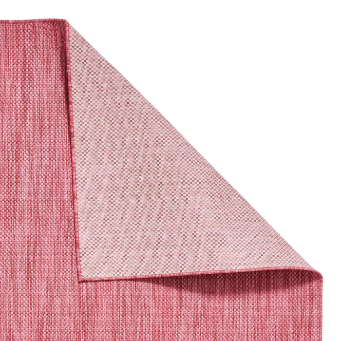 Think Rugs pop outdoors red Red Living Room Flat Weave Rug.