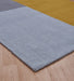 Asiatic blox mustard Yellow, Beige  Wool Rug.