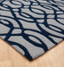 Asiatic wire matrix max36 blue Blue, Ivory Living Room Wool Rug.