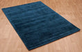 Asiatic blade teal Blue, Teal Living Room  Rug.