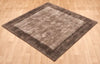 Asiatic blade border chocolate mocha Brown Living Room  Rug.