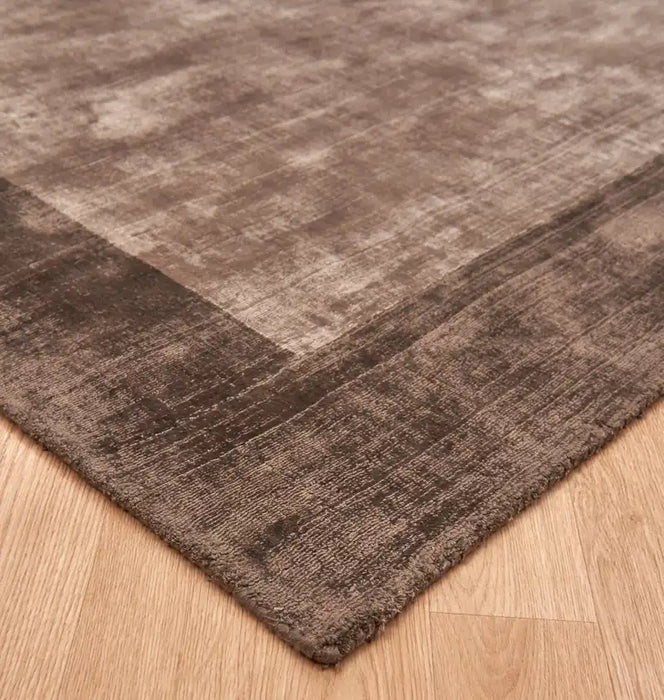 Asiatic blade border chocolate mocha Brown Living Room  Rug.