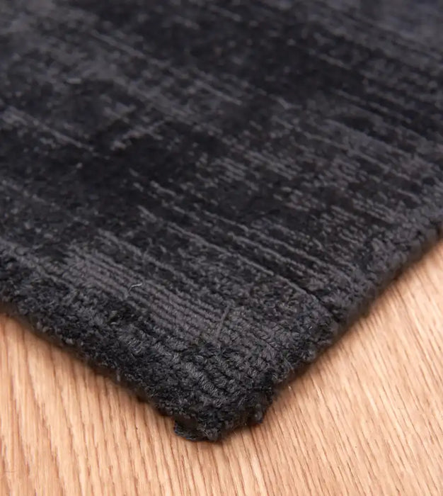 Asiatic blade border charcoal silver Grey Living Room  Rug.