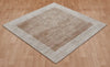 Asiatic blade border putty champagne Beige Living Room  Rug.