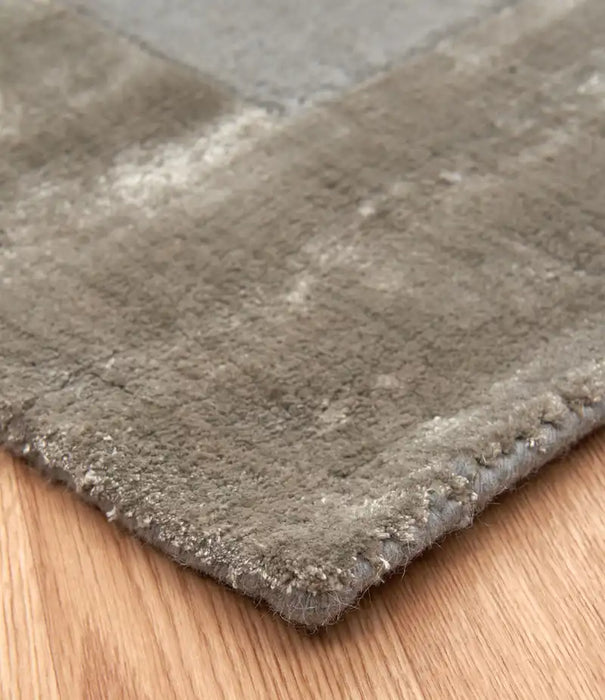 Asiatic ascot silver Grey Living Room Wool Rug.