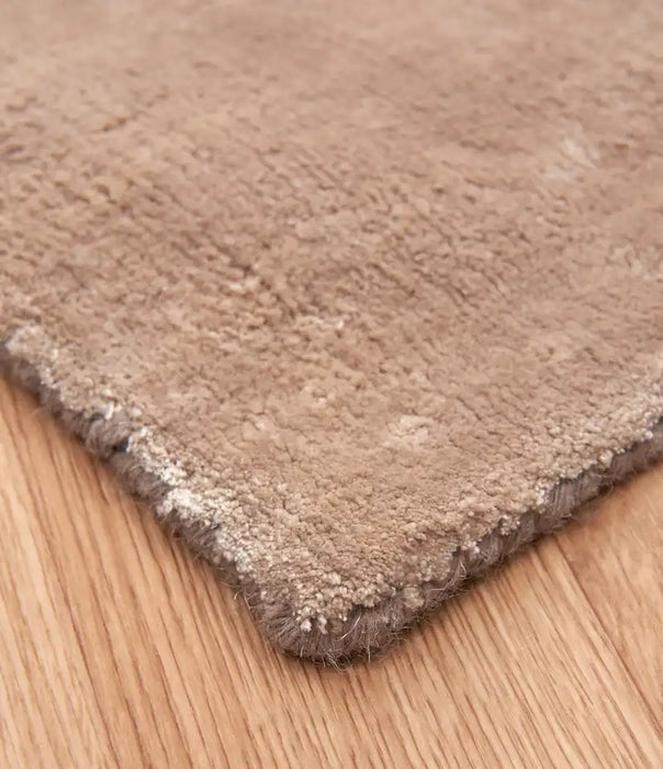 Asiatic ascot sand Beige Living Room Wool Rug.