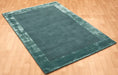 Asiatic ascot aqua blue Blue Living Room Wool Rug.