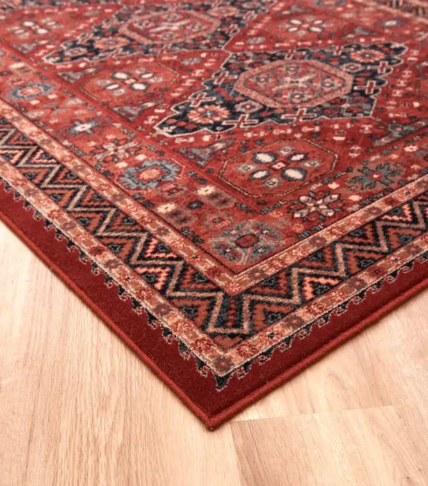 Mastercraft kashqai 4308300 Red Living Room Wool Rug.