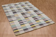 Asiatic deco pastel Multicoloured Living Room Geometric Rug.