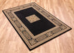 Mastercraft da vinci 057 0801 3333 Black Living Room  Rug.