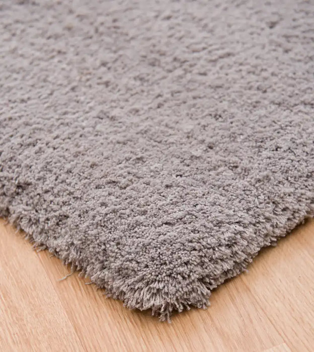 Asiatic lulu silver Grey Living Room Shaggy Rug.