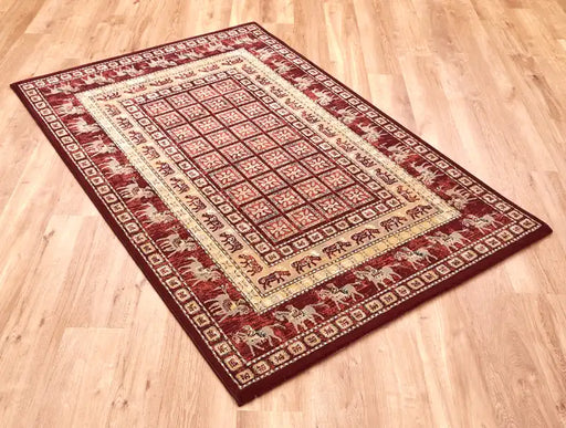 Mastercraft noble art 65106 390 pazyryk red Red Living Room  Rug.
