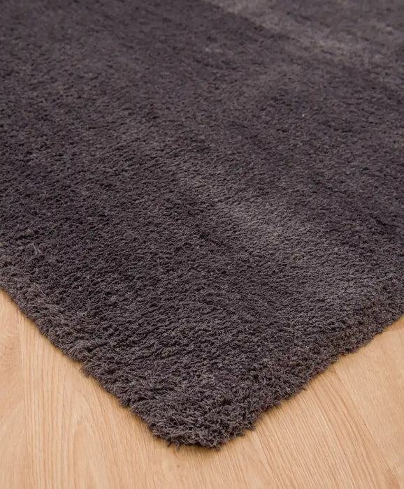 Asiatic lulu charcoal Grey Living Room Shaggy Rug.
