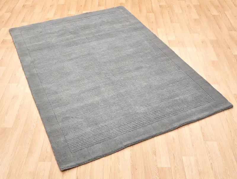 Asiatic york grey Grey Living Room Wool Rug.