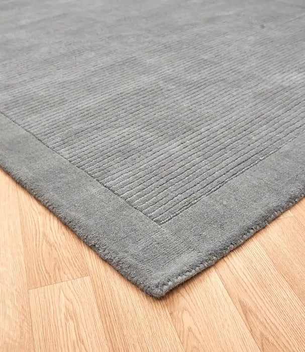 Asiatic york grey Grey Living Room Wool Rug.