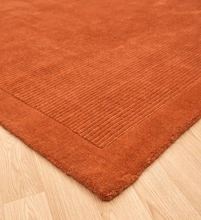 Asiatic york york terracotta Orange Living Room Wool Rug.