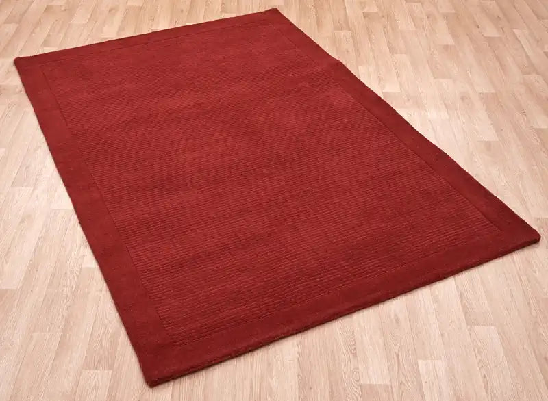 Asiatic york york poppy Red Living Room Wool Rug.