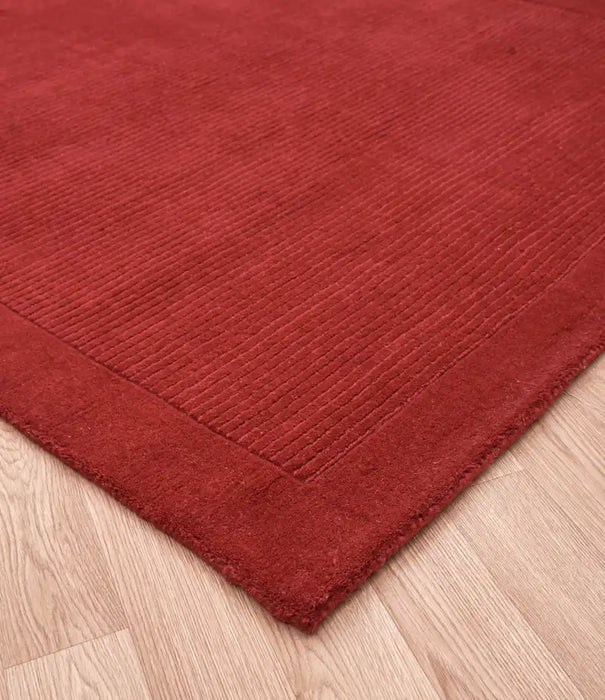 Asiatic york york poppy Red Living Room Wool Rug.