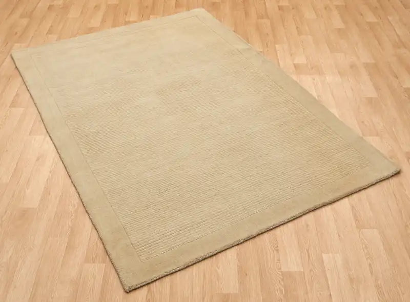 Asiatic york york beige Beige Living Room Wool Rug.