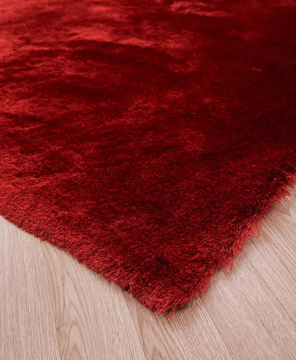 Asiatic whisper mars Red Living Room Shaggy Rug.