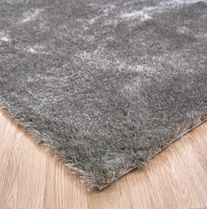 Asiatic whisper tungsten Grey Living Room Shaggy Rug.