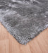 Asiatic plush plush silver Grey Living Room Shaggy Rug.