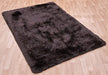 Asiatic plush plush dark chocolate Brown Living Room Shaggy Rug.