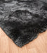 Asiatic plush plush slate Grey Living Room Shaggy Rug.