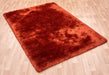 Asiatic plush plush rust Orange Living Room Shaggy Rug.
