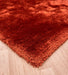 Asiatic plush plush rust Orange Living Room Shaggy Rug.