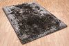 Asiatic plush zinc Grey Living Room Shaggy Rug.