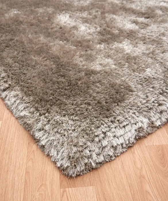 Asiatic plush plush sand Beige Living Room Shaggy Rug.