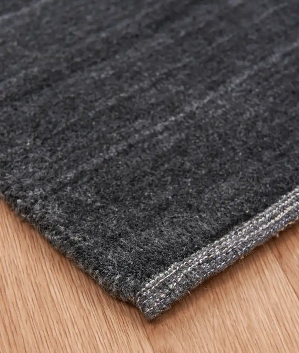 Asiatic linley slate Grey, Black Living Room  Rug.