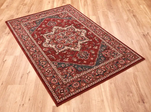 Mastercraft kashqai 4354 300 red Red Living Room Wool Rug.