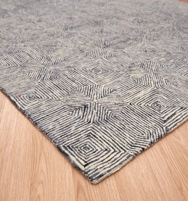 Asiatic camden black and white Black, Ivory Living Room Geometric Rug.