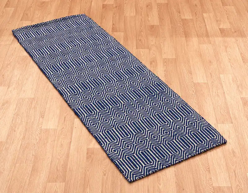Asiatic sloan blue Blue Living Room Striped Rug.