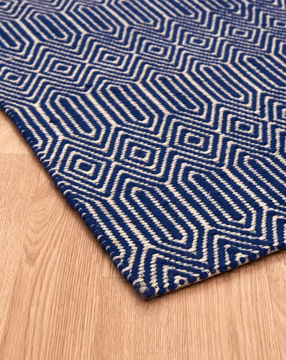 Asiatic sloan blue Blue Living Room Striped Rug.