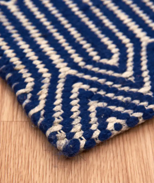 Asiatic sloan blue Blue Living Room Striped Rug.
