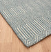 Asiatic sloan duck egg Blue Living Room Striped Rug.