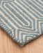 Asiatic sloan duck egg Blue Living Room Striped Rug.