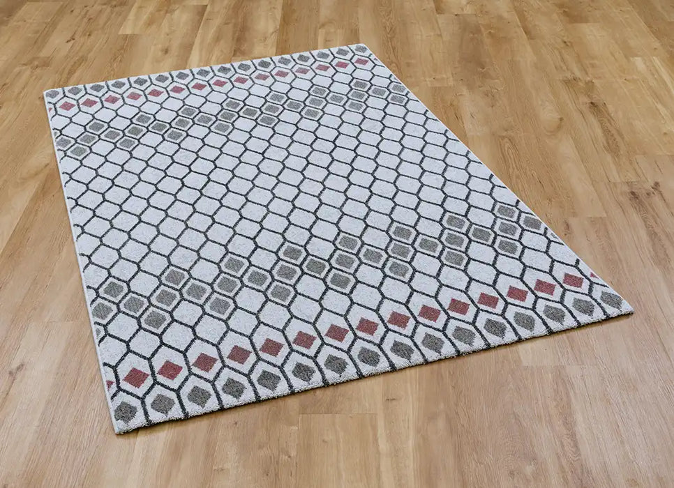 Mastercraft liberty 34001 6111 Ivory, Multicoloured Living Room Floral Rug.