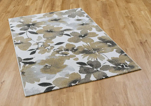 Mastercraft liberty 34006 6191 Yellow, Ivory, Multicoloured Living Room Floral Rug.