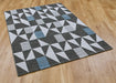 Mastercraft liberty 34002 3151 Grey, Ivory, Multicoloured Living Room Floral Rug.